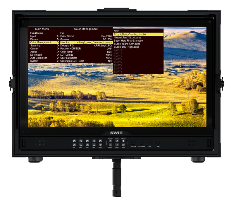 FM-U245HDR 24" HB UHD FIELD MONITOR W/FLIGHTCASE & VESA MOUNT