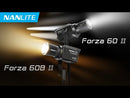 NANLITE KIT. 1 X FORZA 60B II, 1 X 36° 1 X 19° PROJECTOR °, GOBO FILTRE OG TASKE.