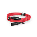 RØDE XLR-kabel 3 m, rød