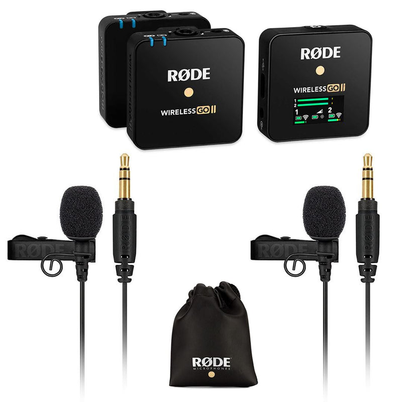 Røde Wireless GO II + 2 stk. Lavalier GO Mikrofoner Røde