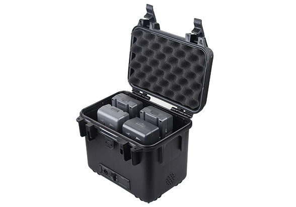 SWIT S-4010 4-BATTERY POWER STATION BOX. DUAL 12V OUTPUT
