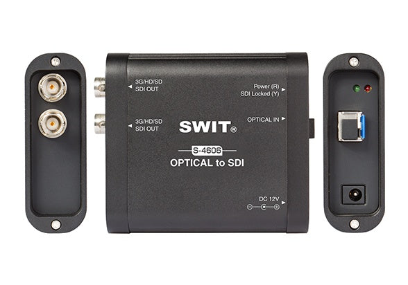 SWIT S-4606 HEAVY DUTY OPTICAL FIBER TO 3G-SDI CONVERTER