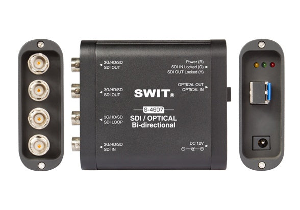 SWIT S-4607 HEAVY DUTY BI-DIRECTIONAL 3G-SDI/OPTICAL CONVERTER