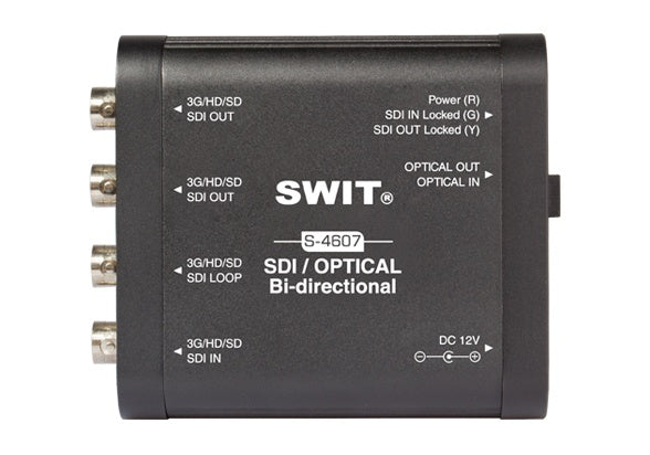 SWIT S-4607 HEAVY DUTY BI-DIRECTIONAL 3G-SDI/OPTICAL CONVERTER