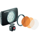 MANFROTTO MLUMIEMU-BK LED Light Lumimuse 8 LED, black, snap-fit filter mount