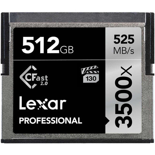 LEXAR PROFESSIONAL 512GB 3500X PRO CFAST