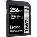 LEXAR PRO 1667X SDXC UHS-II U3 (V60) R250/W90 256GB