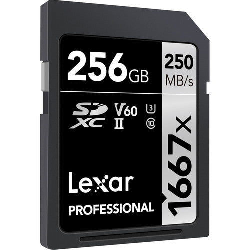 LEXAR PRO 1667X SDXC UHS-II U3 (V60) R250/W90 256GB