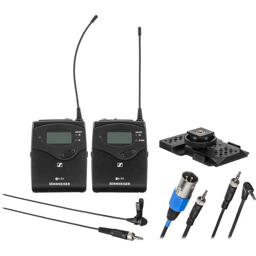 SENNHEISER EW 112P G4-G PORTABLE SYSTEM WITH BODY TX AND DIVERSITY CAMERA RX, ME 2 CLIP MIC - 566-608 MHz