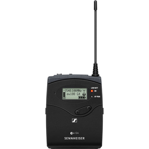 SENNHEISER EW 112P G4-G PORTABLE SYSTEM WITH BODY TX AND DIVERSITY CAMERA RX, ME 2 CLIP MIC - 566-608 MHz
