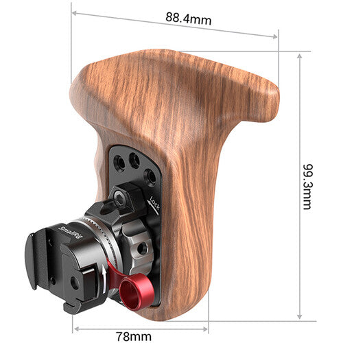 SmallRig 2117 Right Side Wooden Grip With Nato Mount