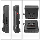 SMALLRIG 3203 ADVANCED V-MOUNT BATTERY MOUNT PLATE WITH DUAL 15MM ROD CLAMP