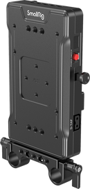 SMALLRIG 3203 ADVANCED V-MOUNT BATTERY MOUNT PLATE WITH DUAL 15MM ROD CLAMP