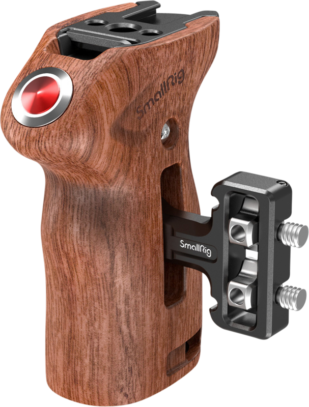 SMALLRIG  3323 SIDE HANDLE WOOD WITH START/STOP REMOTE TRIGGER