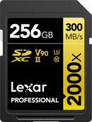 LEXAR PRO 2000X SDHC/SDXC UHS-II U3 (V90) R300/W260 256GB