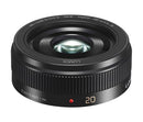 PANASONIC PANCAKE F1,7 LENS 20MM Sort