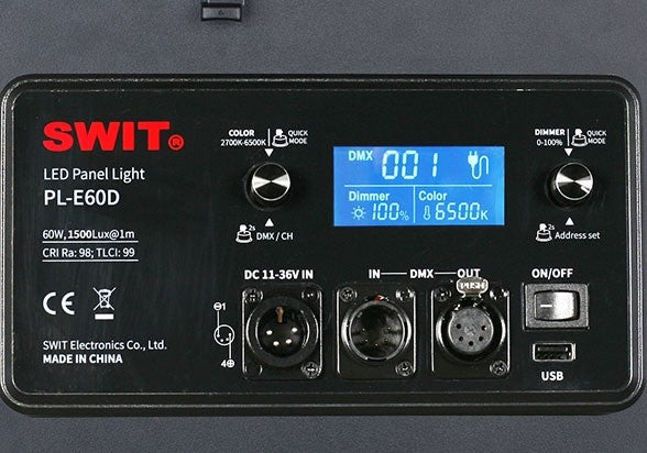 SWIT PL-E60D BI-COLOR SMD PANEL LED LIGHT, DMX SUPPORT