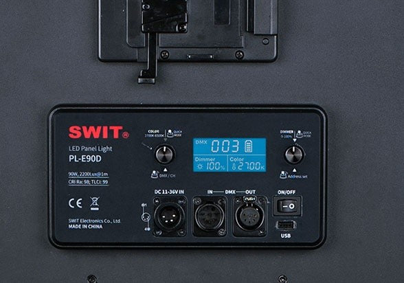 SWIT PL-E90D BI-COLOR SMD PANEL LED LIGHT, DMX SUPPORT