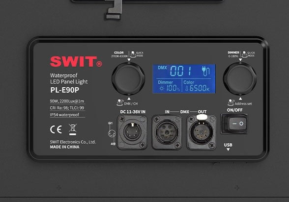 SWIT PL-E90P 90W IP54 WATERPROOF SMD PANEL LED LIGHT