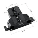 SMALLRIG 1674 BASEPLATE WITH 15MM ROD CLAMP