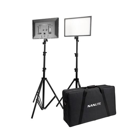 NANLITE LUMIPAD 25 LED 2 LIGHT KIT WITH STAND AND POWERSUPPLY