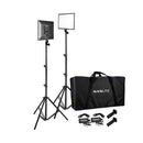 NANLITE LUMIPAD 25 LED 2 LIGHT KIT WITH STAND AND POWERSUPPLY